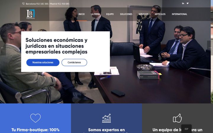 Screenshot of lblpartners.es
