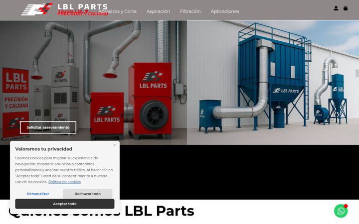 Screenshot of lblparts.com