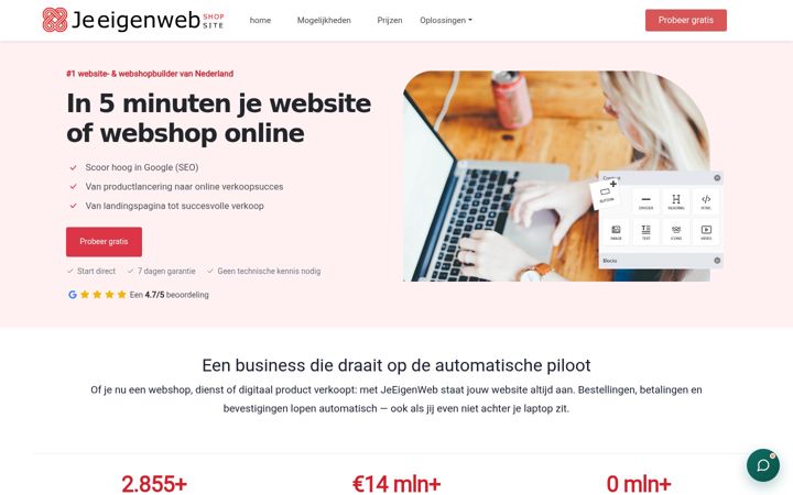 Screenshot of lbmedia.nl