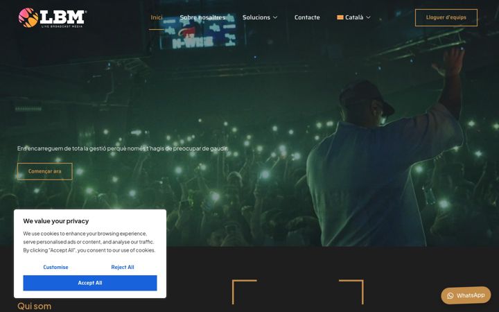 Screenshot of lbmsolutions.es