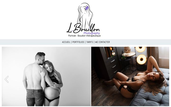 Screenshot of lbouillonphotography.be