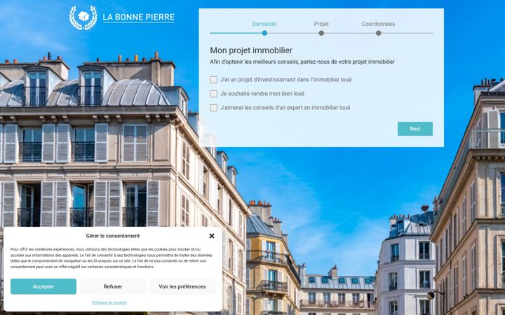 Screenshot of lbpconseil.com