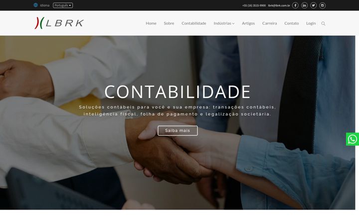 Screenshot of lbrk.com.br