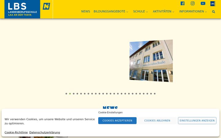 Screenshot of lbslaa-thaya.ac.at