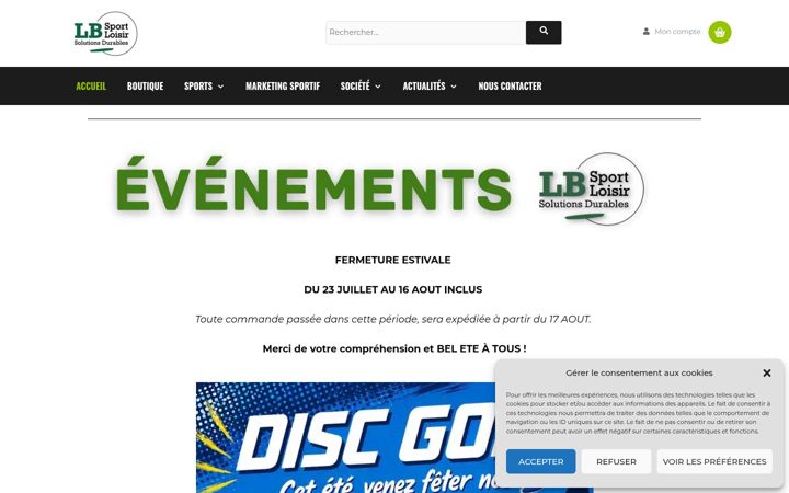 Screenshot of lbsportloisir.com