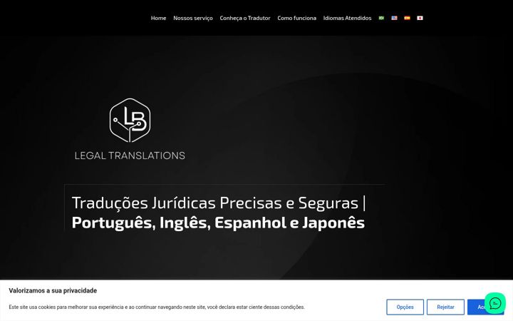 Screenshot of lbtranslations.com.br