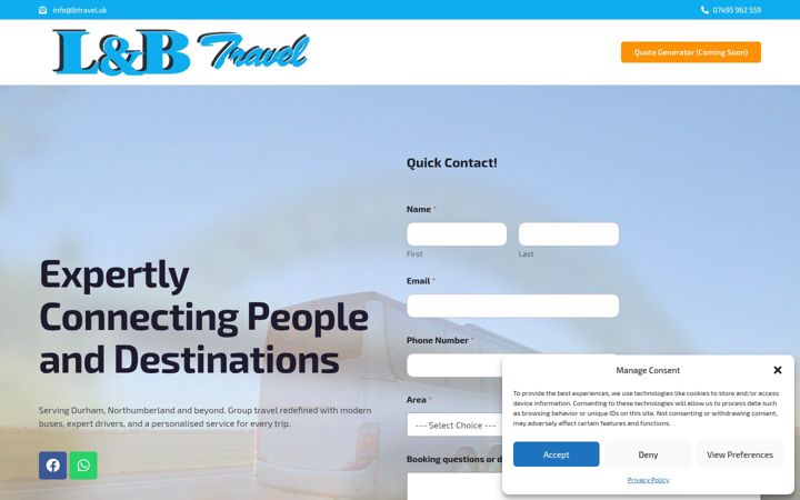 Screenshot of lbtravel.uk