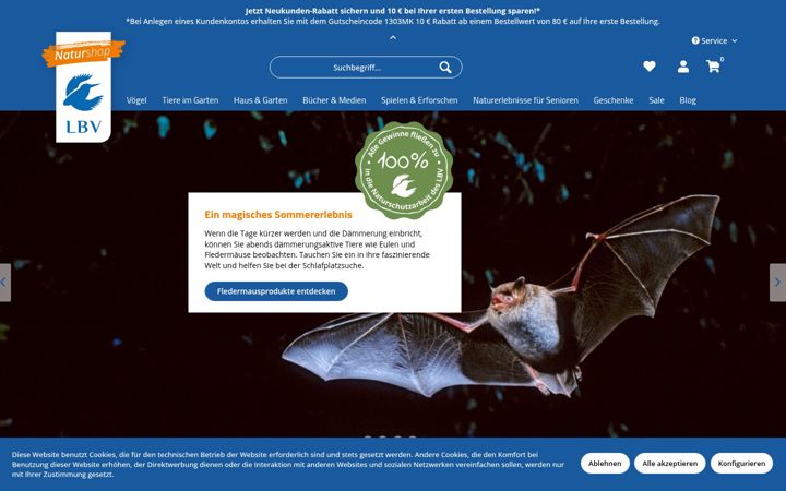 Screenshot of lbv-shop.de