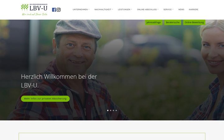 Screenshot of lbv-u.de