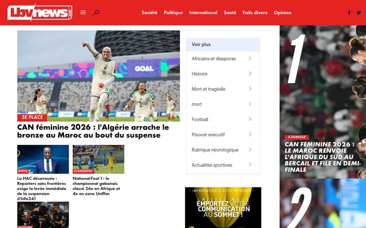 Screenshot of lbvnews.com
