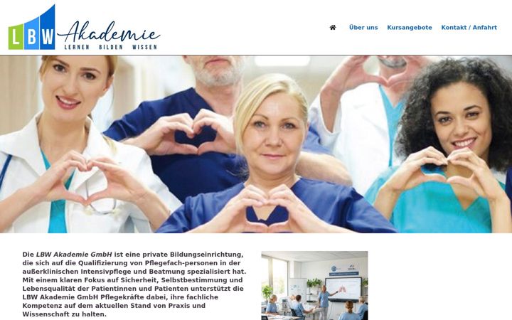 Screenshot of lbw-akademie.de