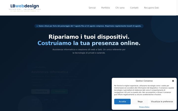 Screenshot of lbwebdesign.it