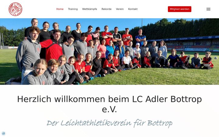 Screenshot of lc-adler-bottrop.de