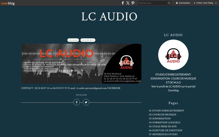 Screenshot of lc-audio.net