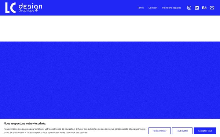 Screenshot of lc-graphisme.com