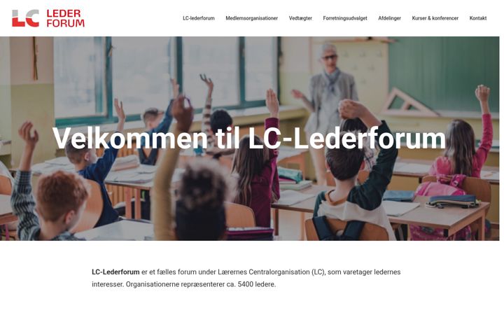 Screenshot of lc-lederforum.org