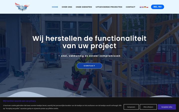 Screenshot of lc-teambouwsupport.nl
