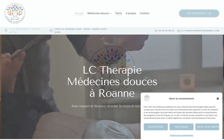 Screenshot of lc-therapiebienetre.fr