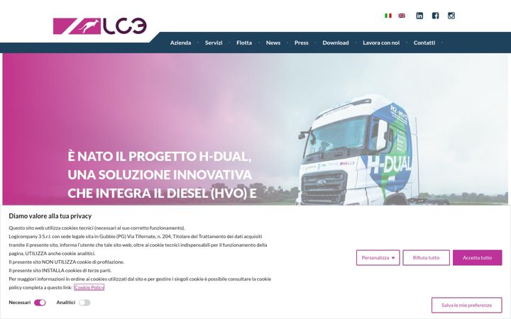 Screenshot of lc3trasporti.com