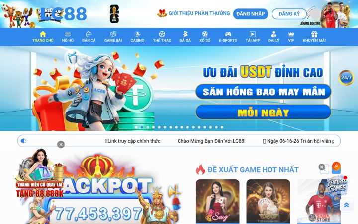 Screenshot of lc88.men
