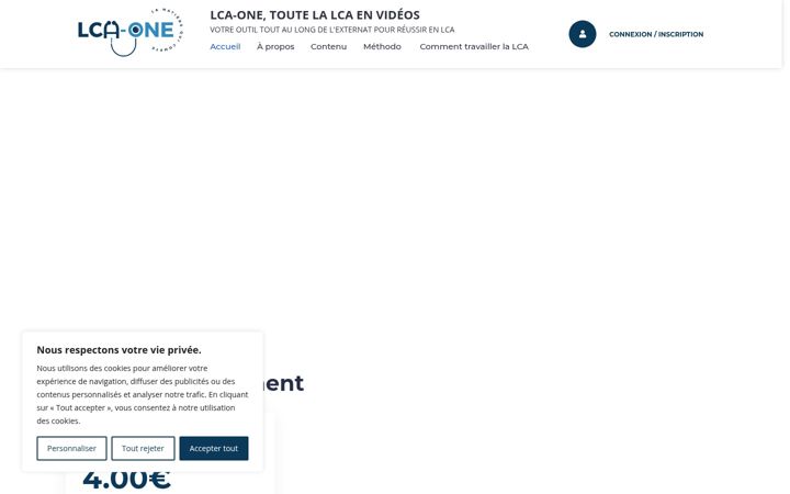 Screenshot of lca-one.fr