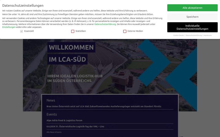 Screenshot of lca-sued.at