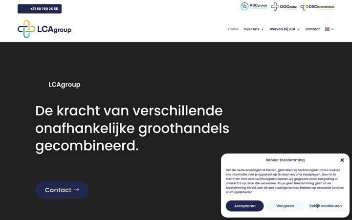 Screenshot of lcagroup.nl