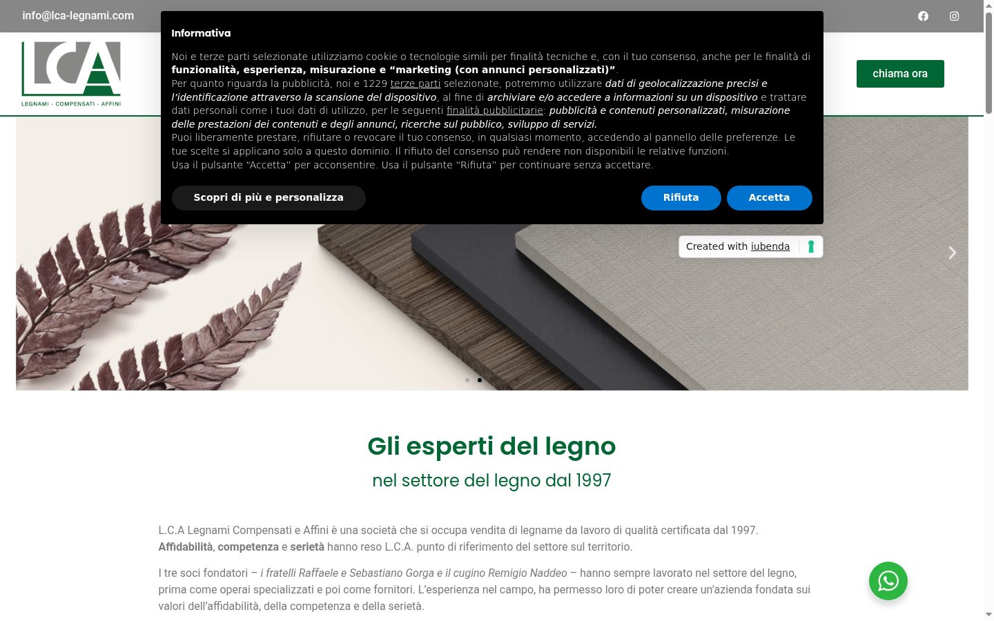 Captura de ecrã do banner de consentimento apresentado antes de qualquer interação