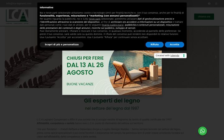 Screenshot of lcalegnami.it