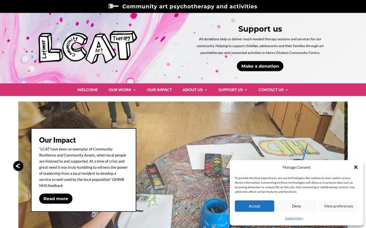 Screenshot of lcat.org.uk