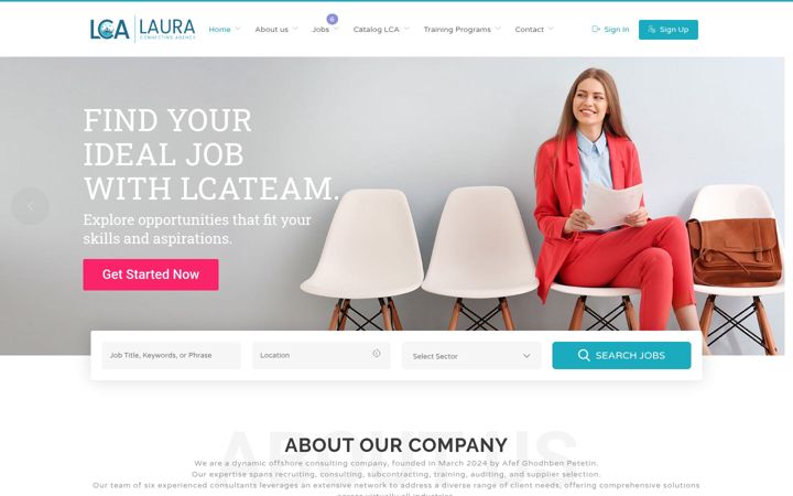 Screenshot of lcateam.com
