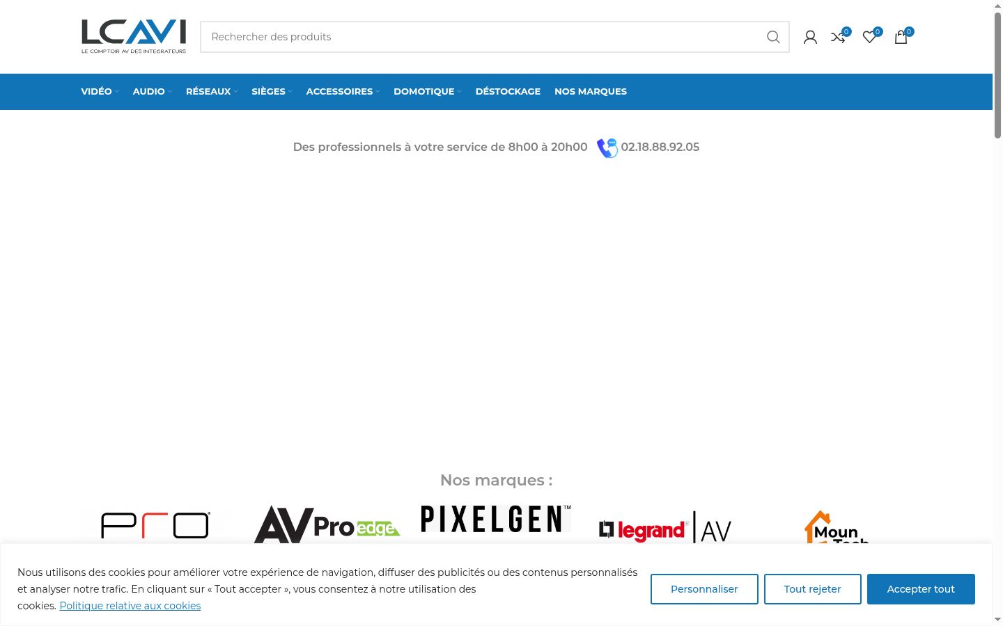 Screenshot des Einwilligungsbanners vor jeglicher Interaktion
