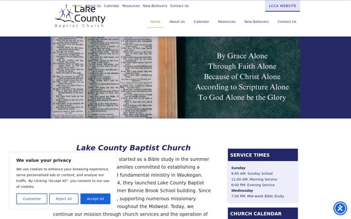 Screenshot of lcbministries.org
