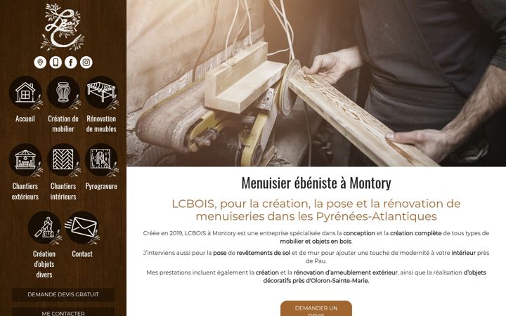 Screenshot of lcbois-cimenti.fr