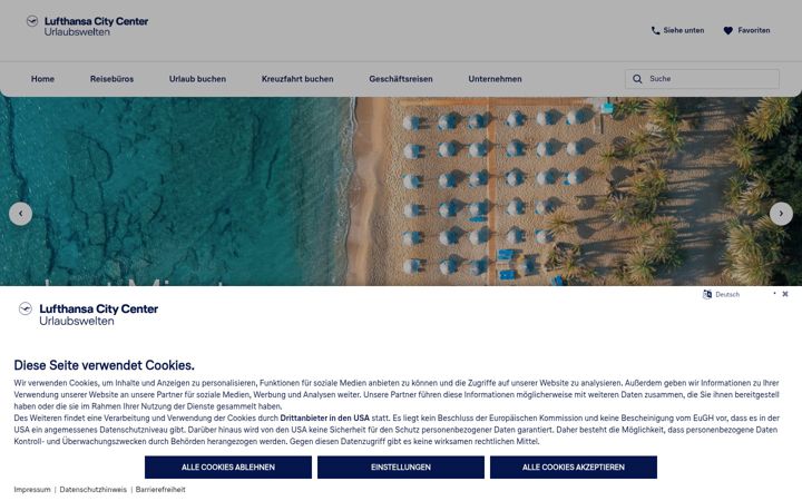 Screenshot ta' lcc-urlaubswelten.de
