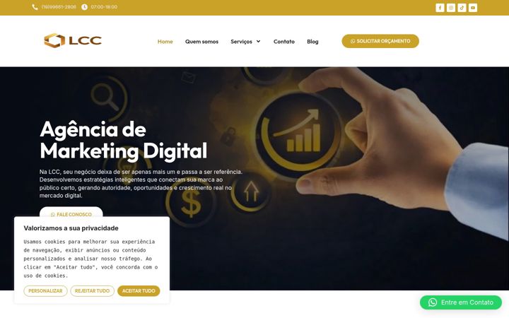 Screenshot of lccagenciamkt.com