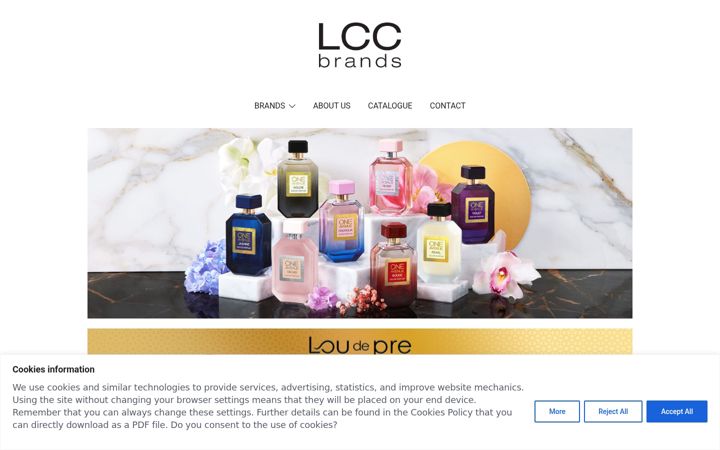 Screenshot of lccbrands.com