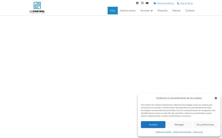 Screenshot of lccontrol.es