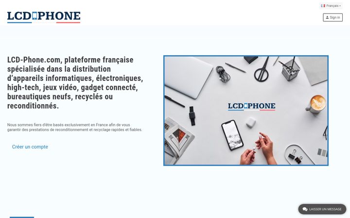 Screenshot of lcd-phone.com
