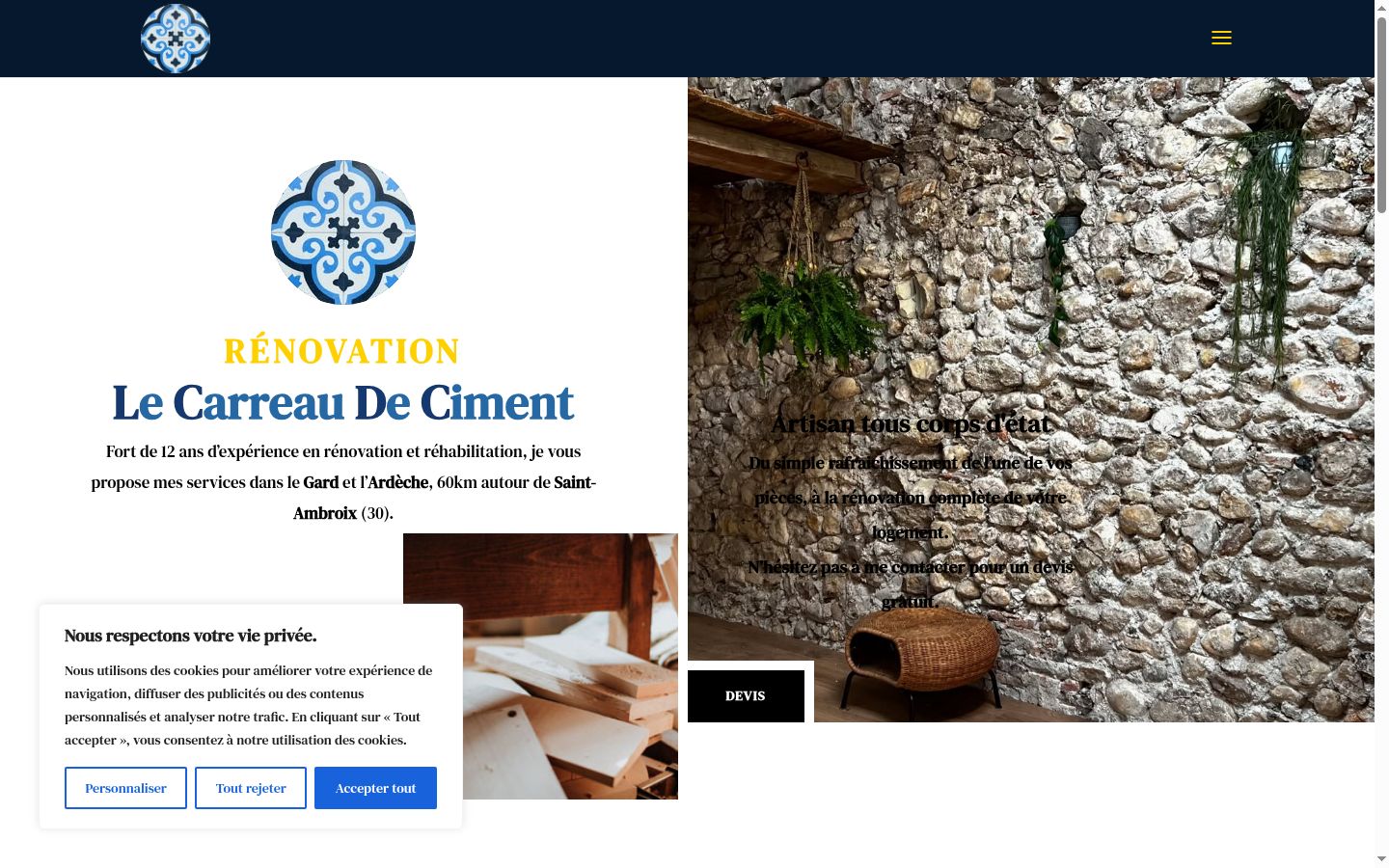 Screenshot tal-banner tal-kunsens muri qabel kwalunkwe interazzjoni