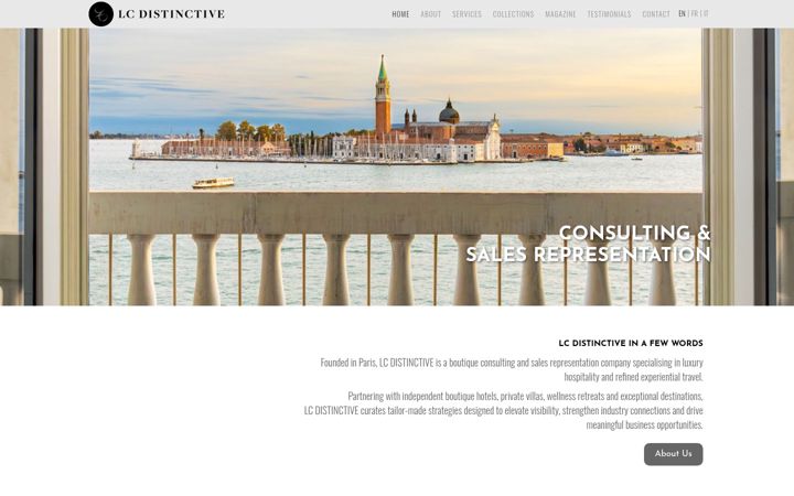 Screenshot of lcdistinctive.com
