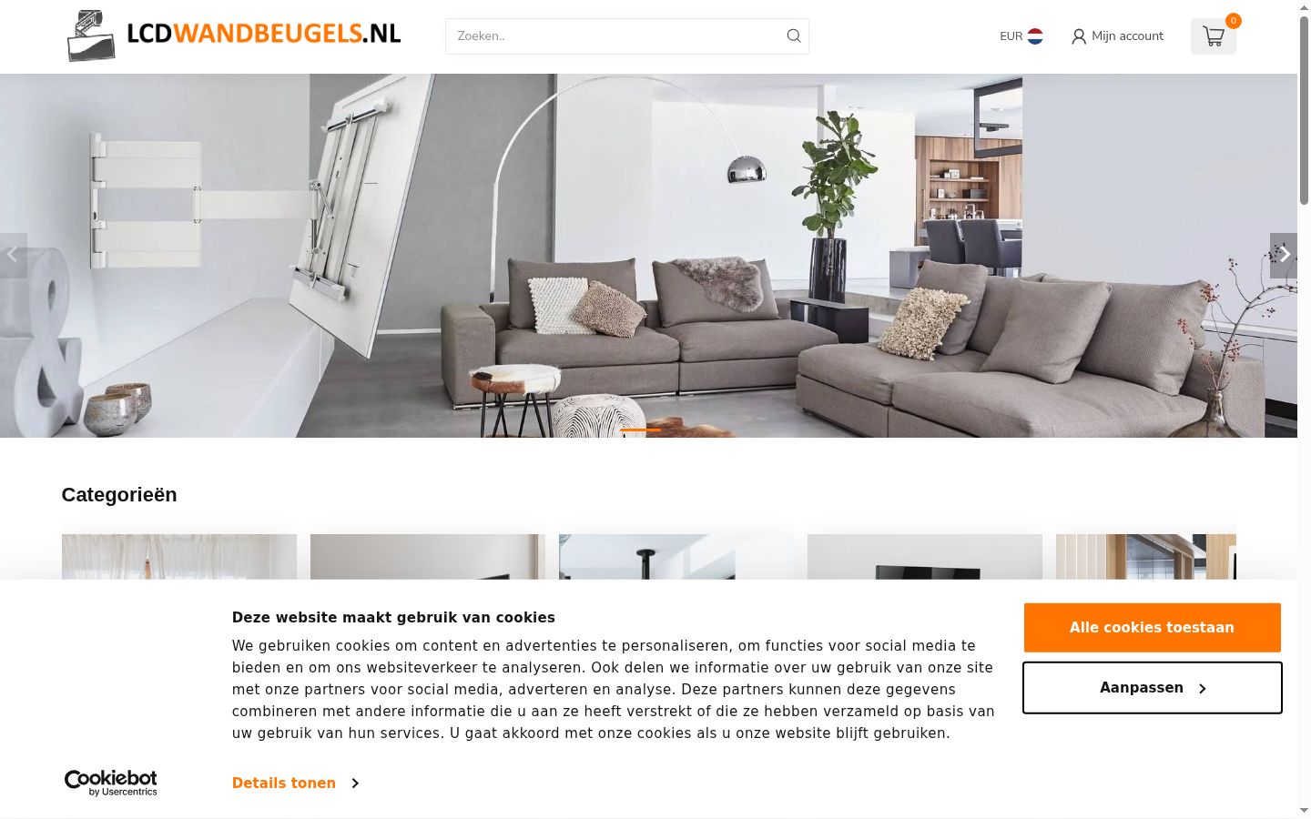 Screenshot tal-banner tal-kunsens muri qabel kwalunkwe interazzjoni