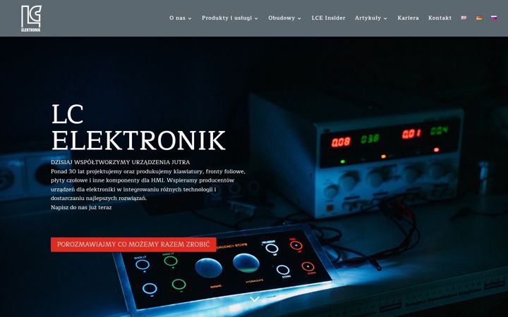 Screenshot of lcelektronik.com