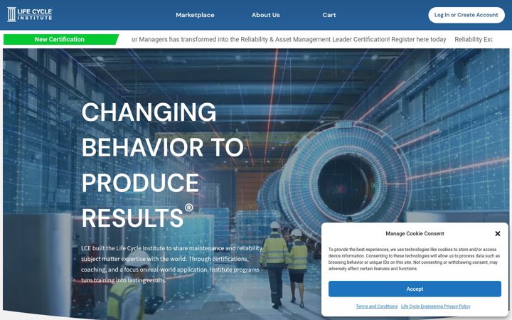 Screenshot of lcemarketplace.com
