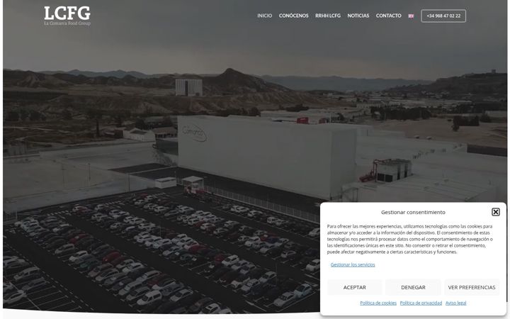Screenshot of lcfg.es