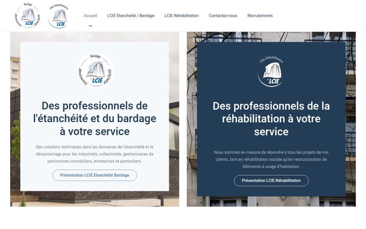 Screenshot of lcie-etancheite.fr