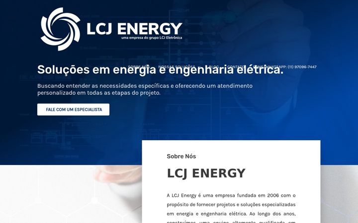 Screenshot of lcjenergy.com.br