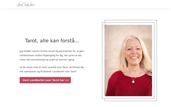 Screenshot of lcl-tarot.dk