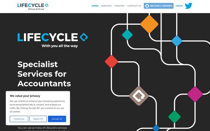 Screenshot of lclifecycle.co.uk