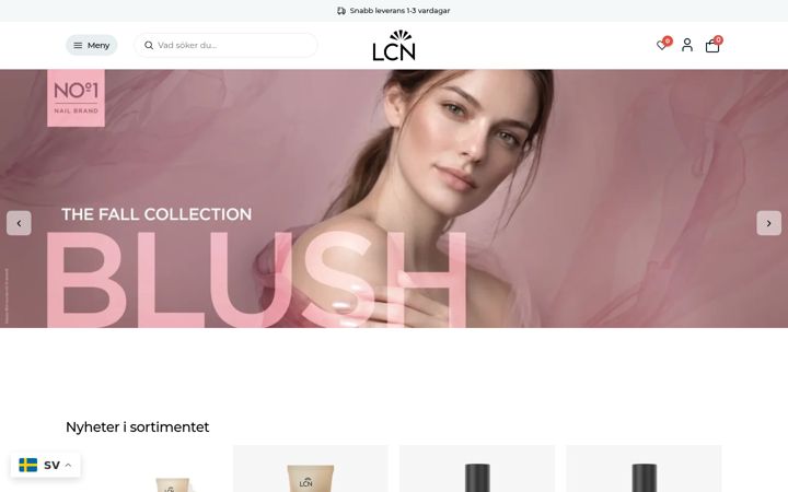 Screenshot of lcn.se